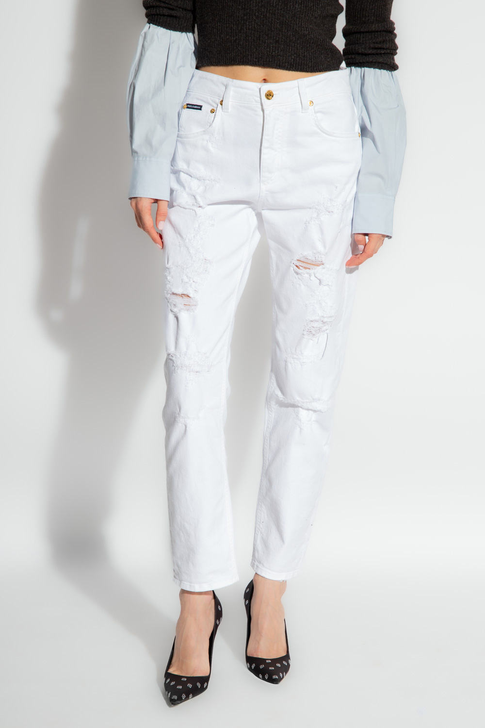 Dolce & Gabbana Denim Jeans With Pretty Fit In White