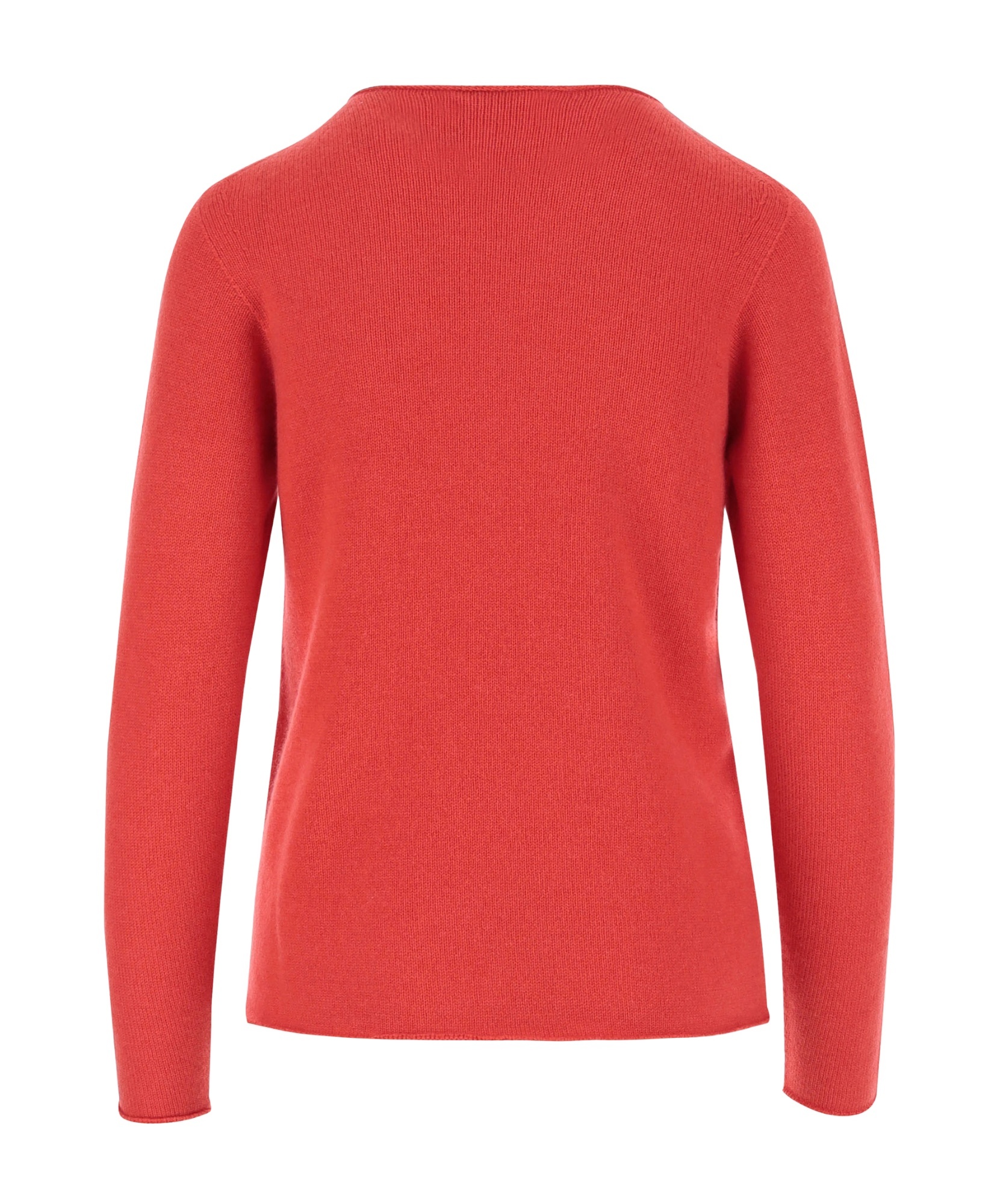 Bruno Manetti Red Cashmere Pullover With Crew Neck And Long Sleeves In Multi