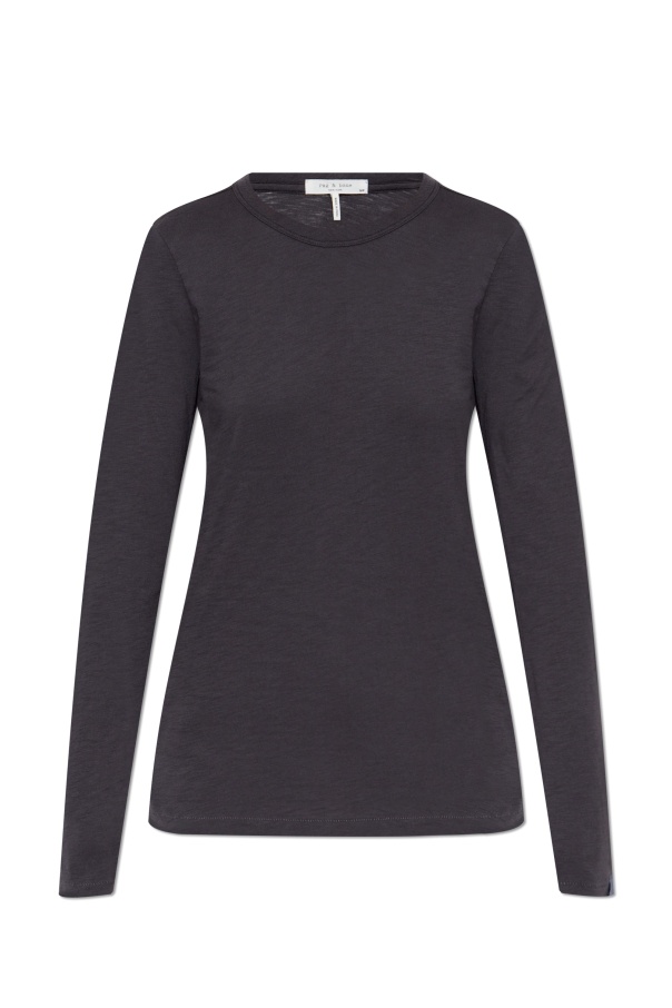 Rag & Bone Organic Cotton T-shirt In Black