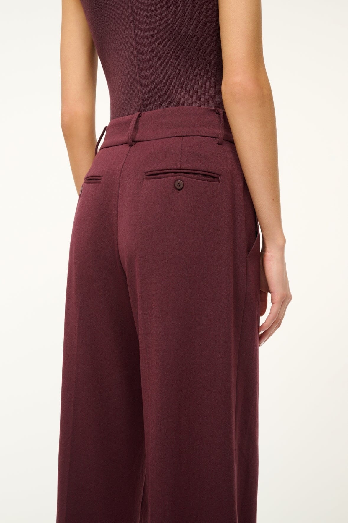 STAUD STAUD PRINCE SUITING TAILORED TROUSERS
