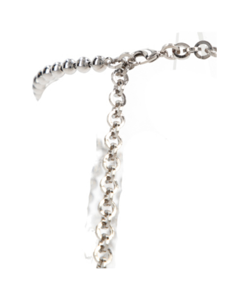 ALESSANDRA RICH ALESSANDRA RICH EMBELLISHED BEADED FRINGED NECKLACE