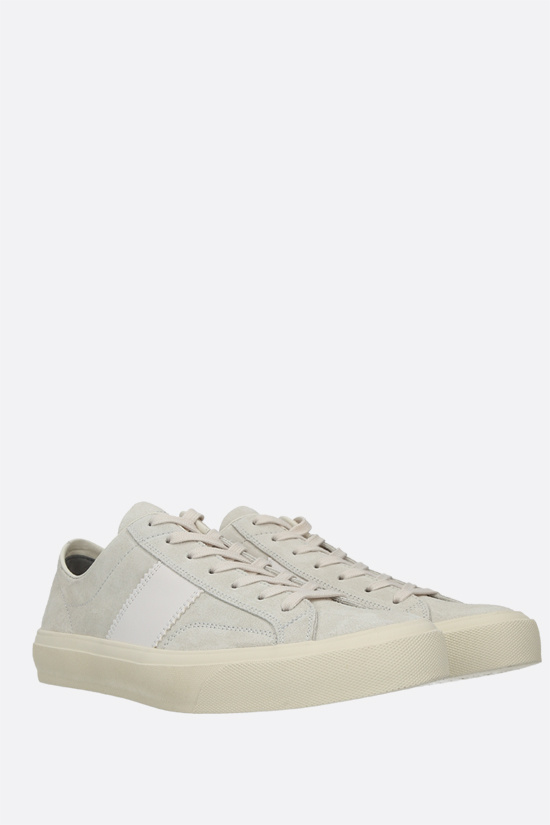 Tom Ford Off-white Nylon Cambridge Low-top Sneakers In White Beige Ivory