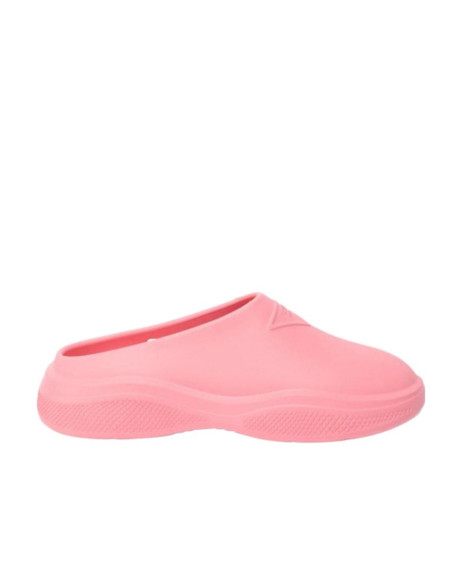 Prada Mellow Logo-embellished Mules In Pink