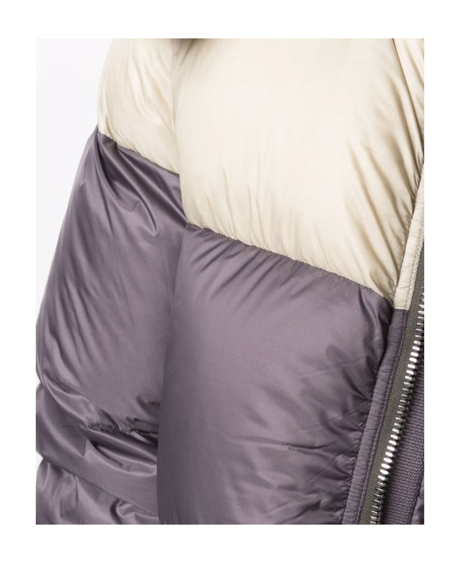 Rick Owens Two-tone Puffer Jacket In Gray