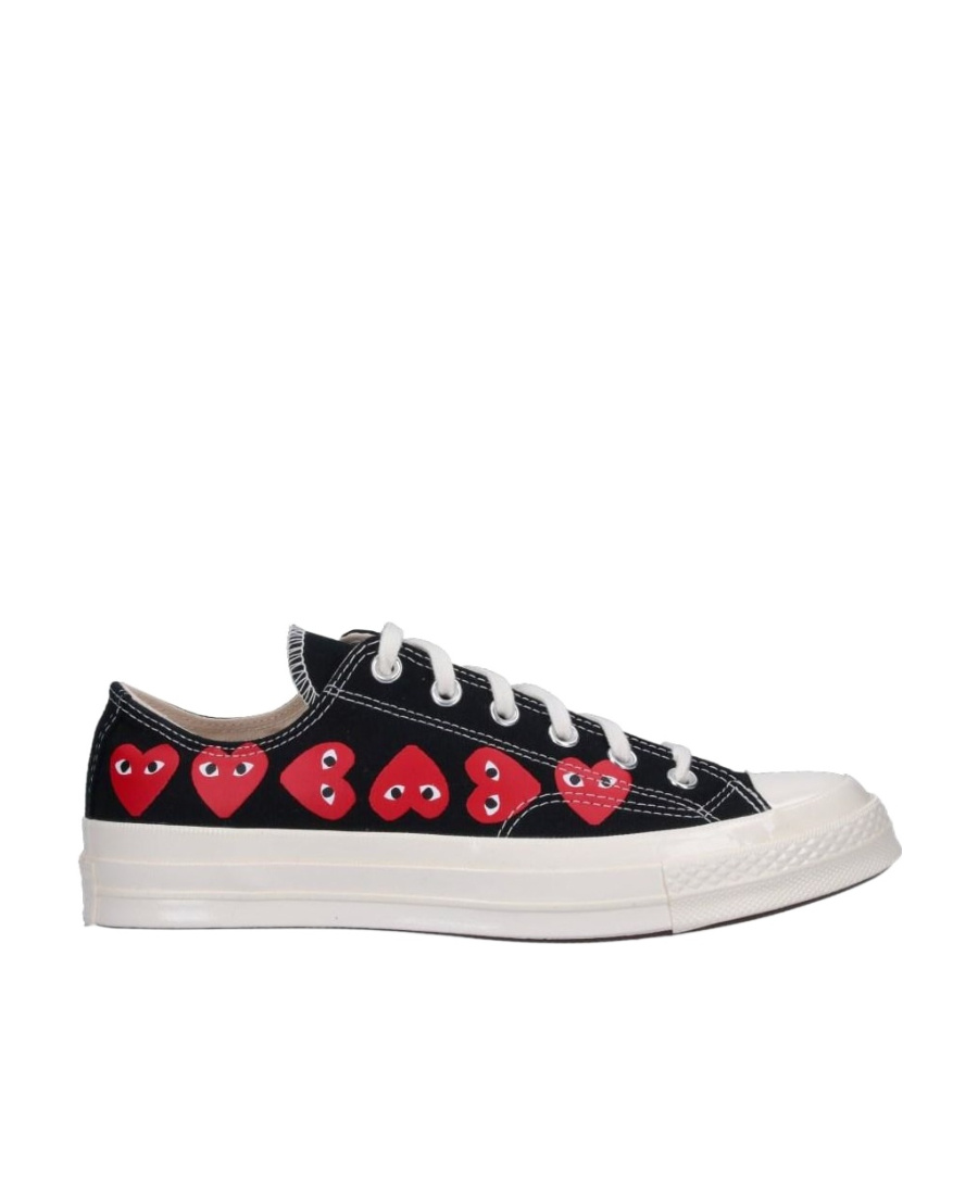 Comme Des Garçons Play Converse X Cdg Sneakers In White