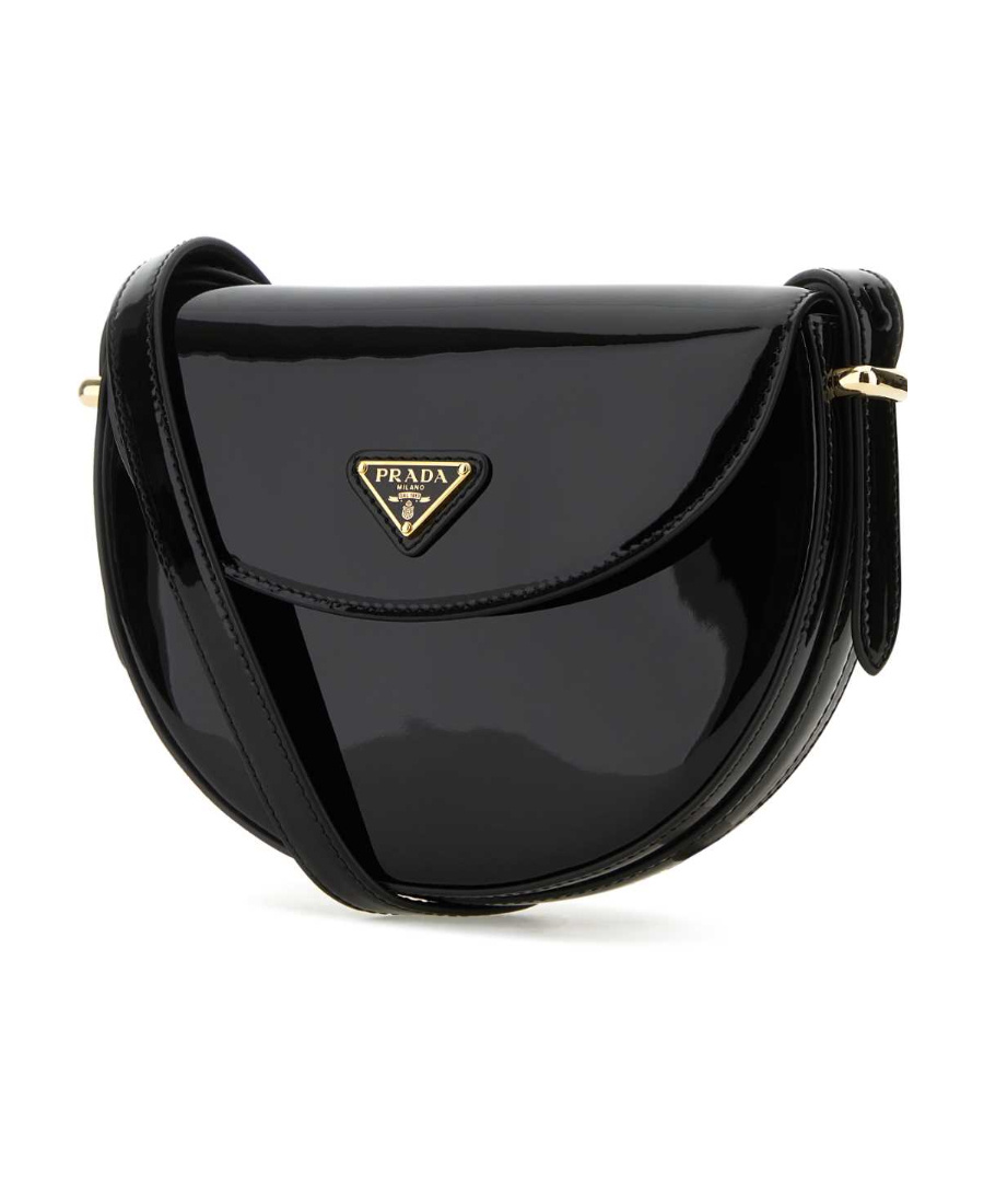 Prada Logo Cross-body Bag In Black