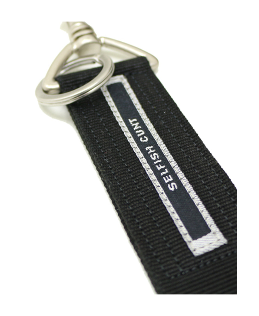 Rick Owens Drkshdw Logo Keychain In Black
