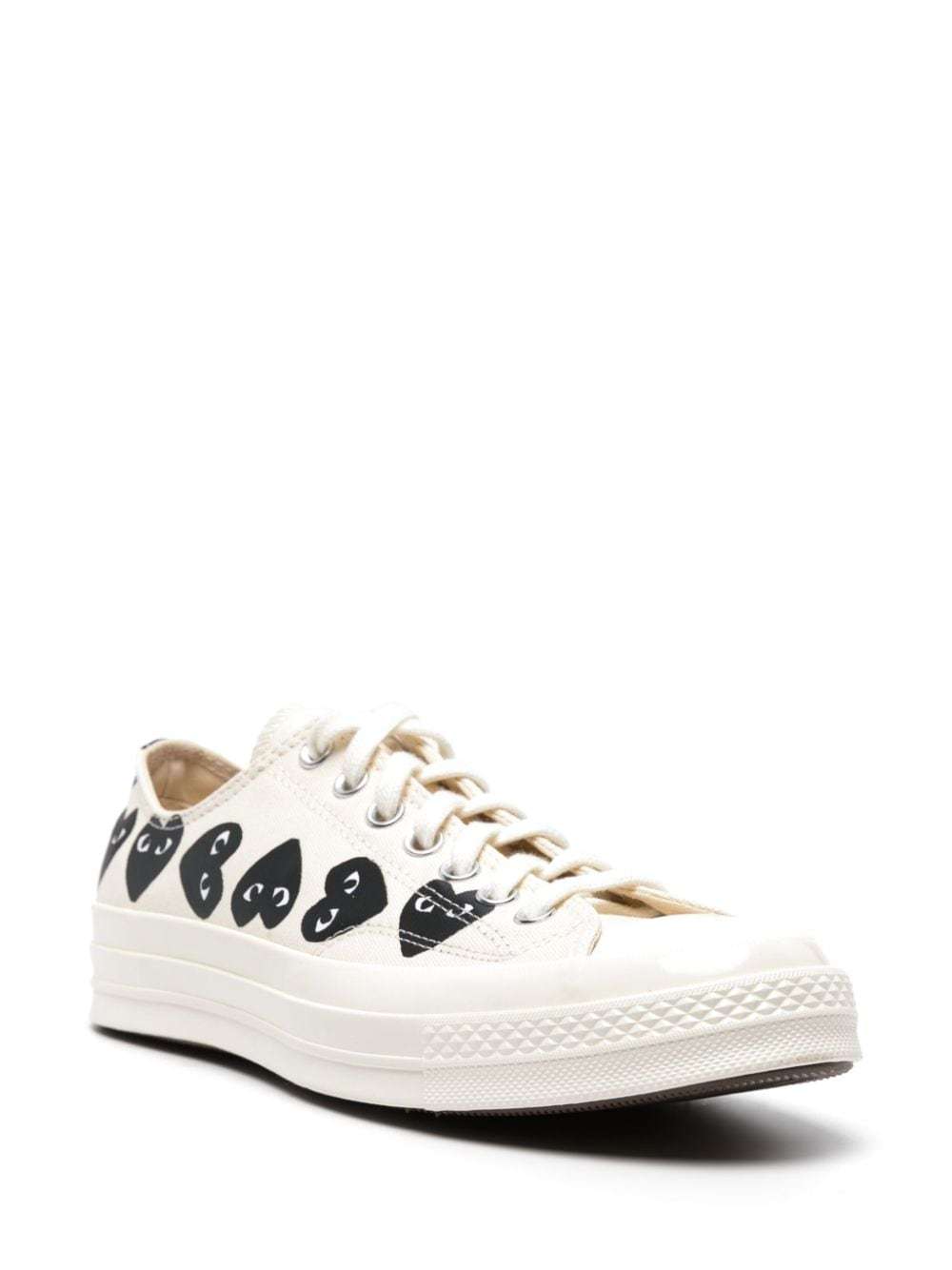 Comme Des Garçons Tie Low-top Casual Shoes In White