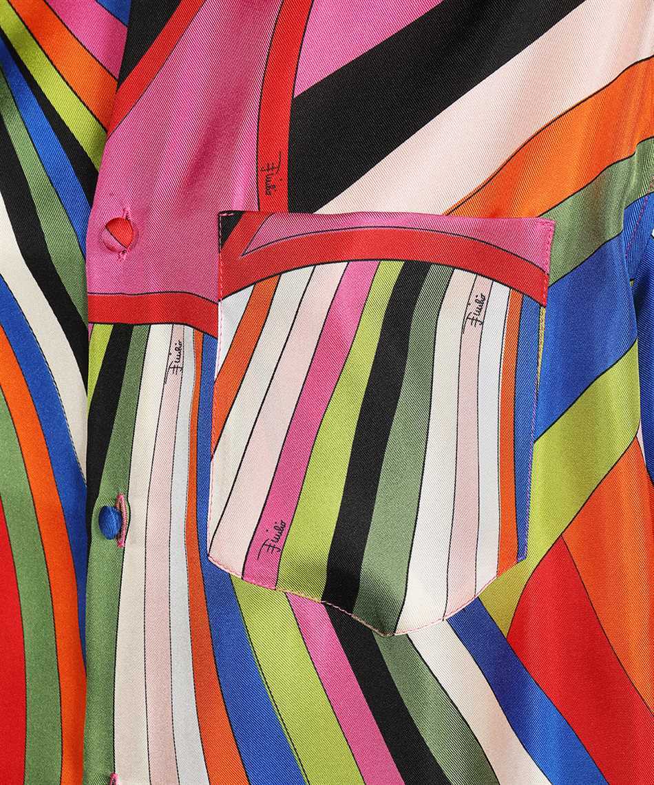 Pucci Geometric-print Silk Shirt In Multicolor
