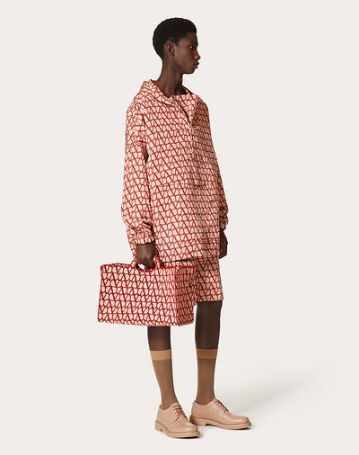 Valentino Anorak Con Stampa Toile Iconographe All Over In Nude