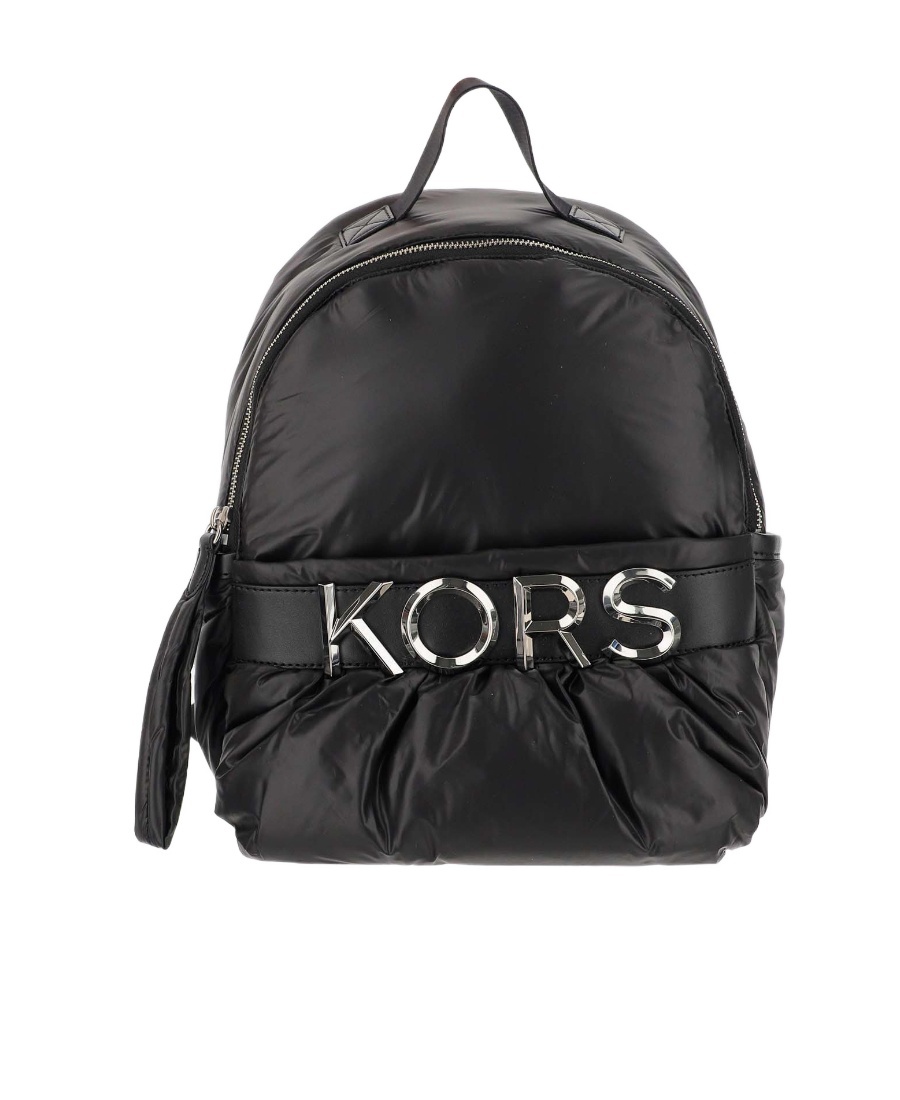 Michael Kors Maxi Logo Leonie Backpack In Black