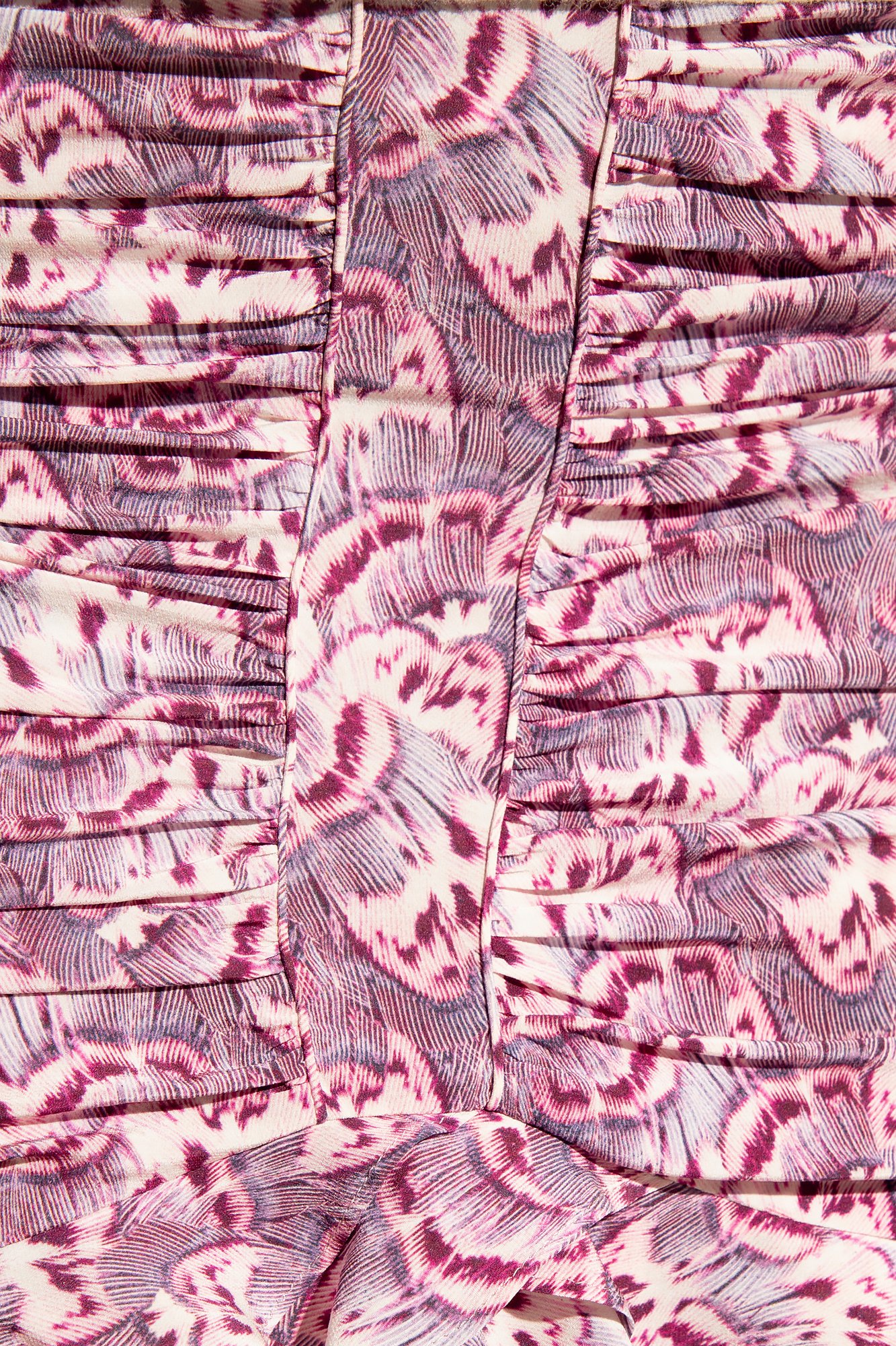 Isabel Marant Milendi Ruched Miniskirt In Pink