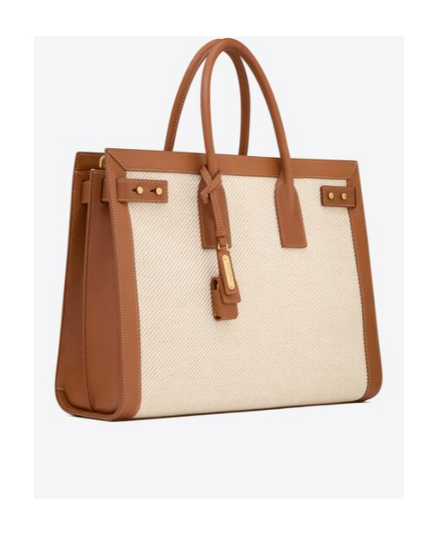 Saint Laurent Large Sac De Jour Tote Bag In Nude
