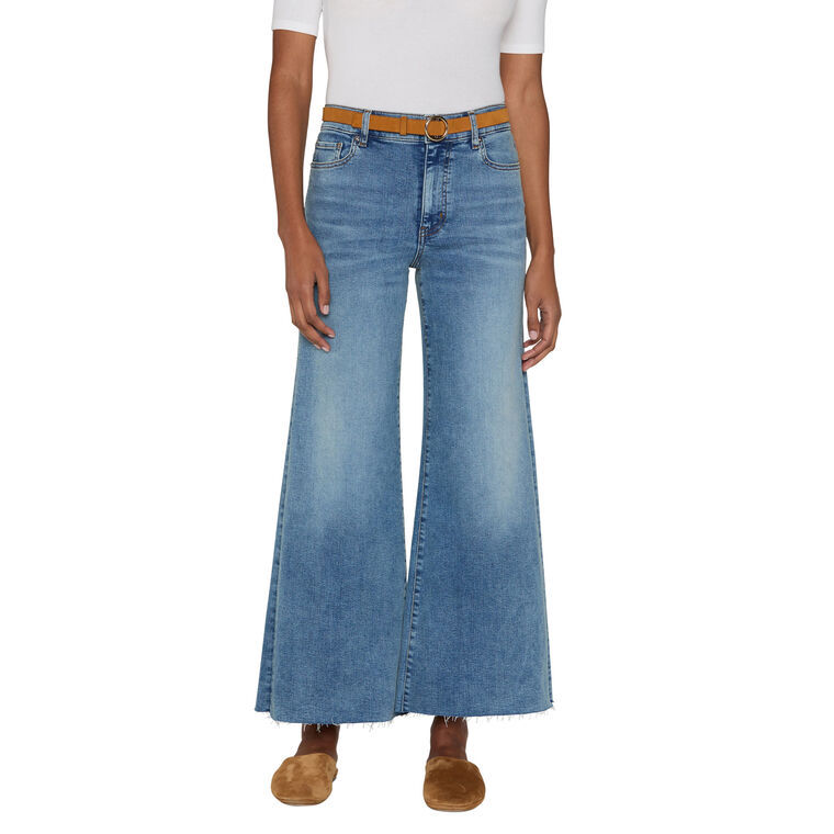 Frame The Relaxed Straight Jeans In Blue