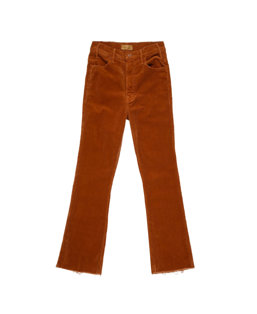 Mother Straight Jeans In Brown