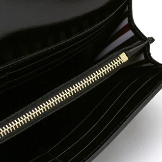 Thom Browne Medium And Long Style With Zipper Purse In Hand In Black