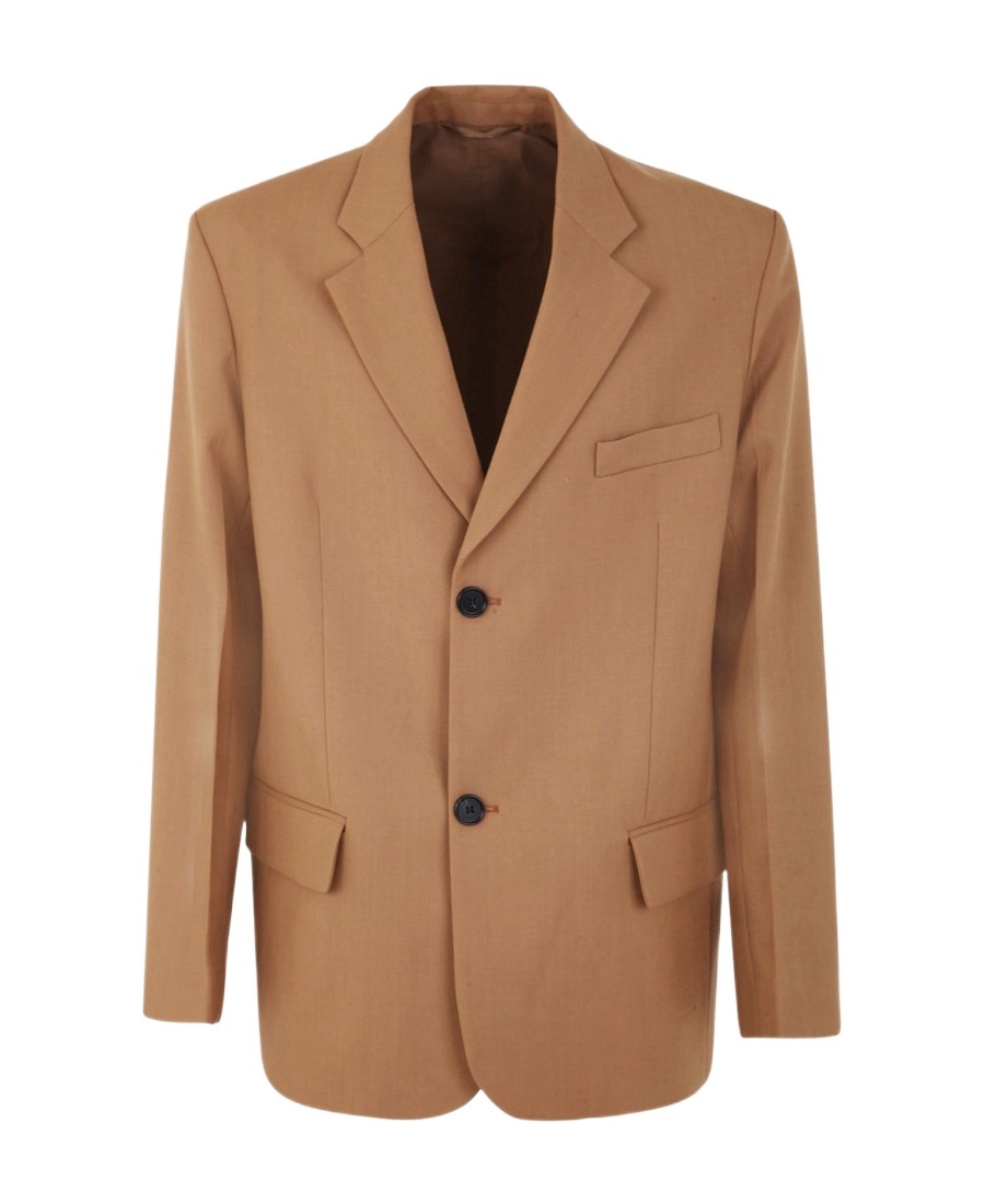 Marni Single-breasted Tailored Blazer In Brown