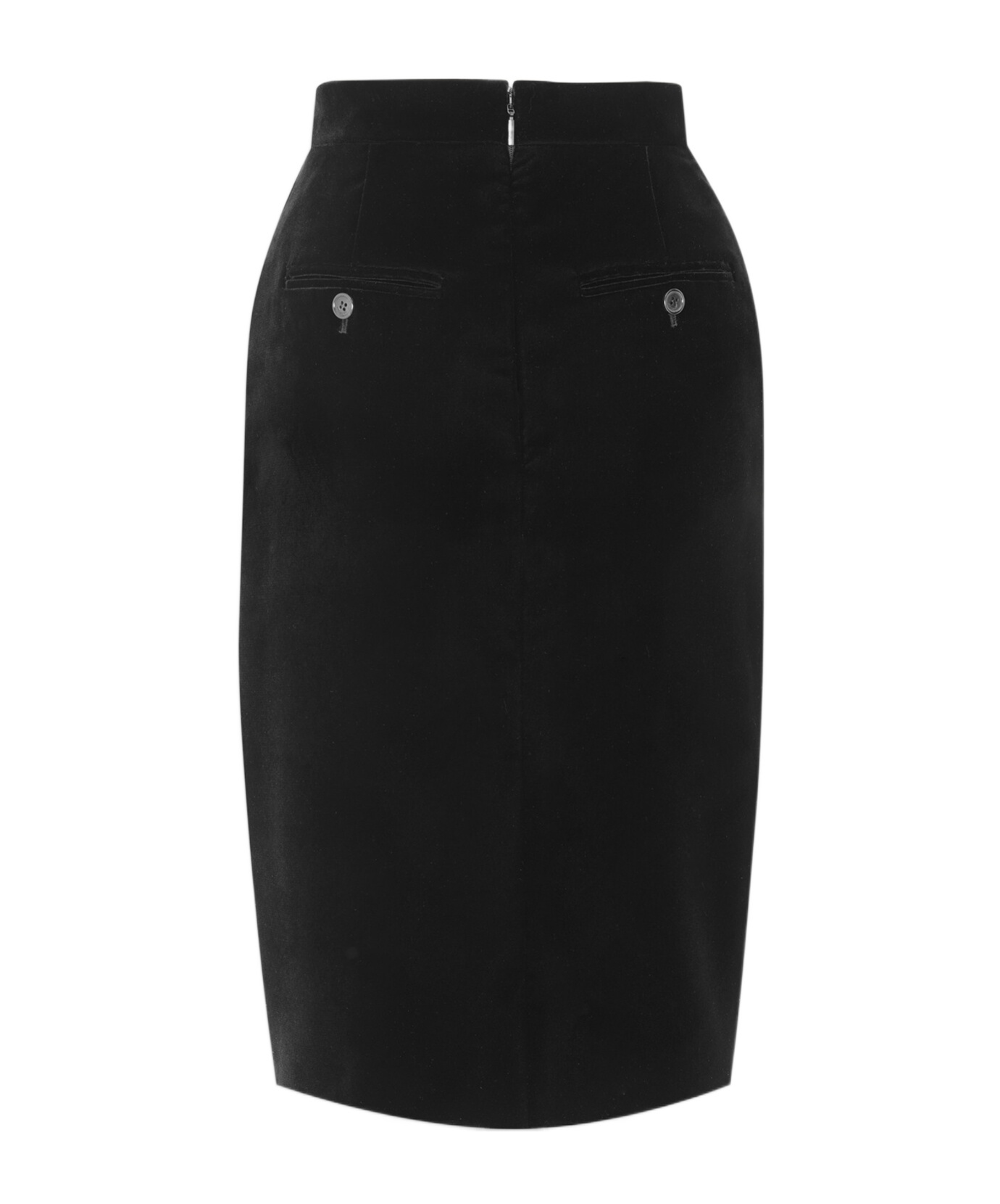 SAINT LAURENT PENCIL SKIRT IN VELVET