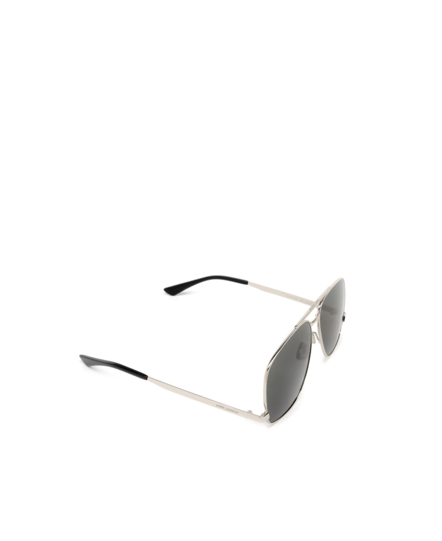 Saint Laurent Eyewear Pilot Frame Sunglasses In Gray