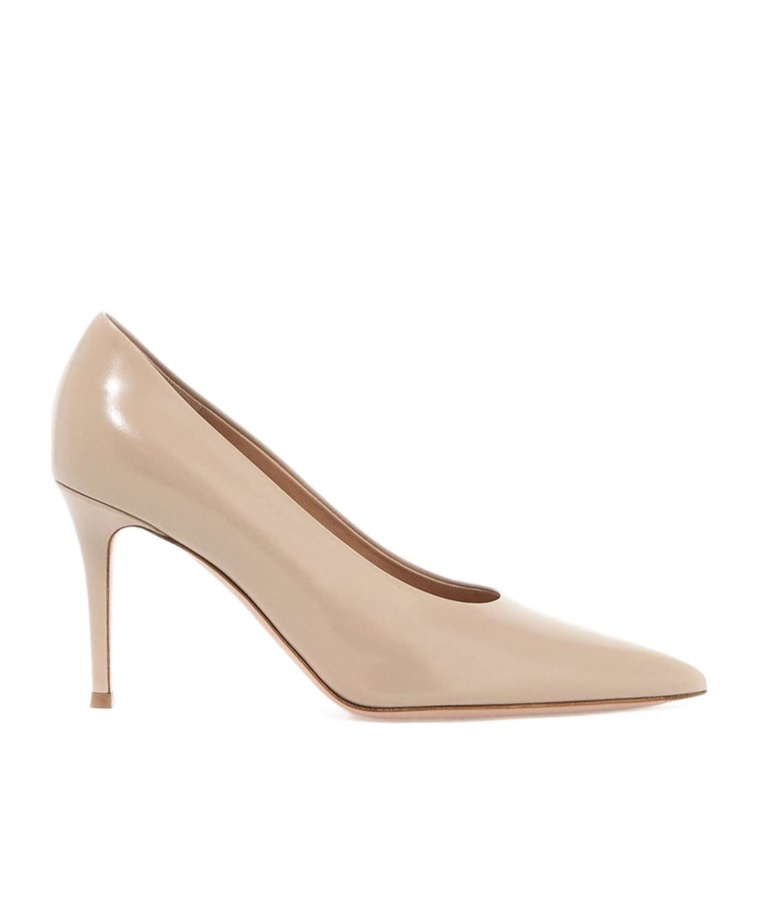 Shop Gianvito Rossi Pointed High Heels In Nude