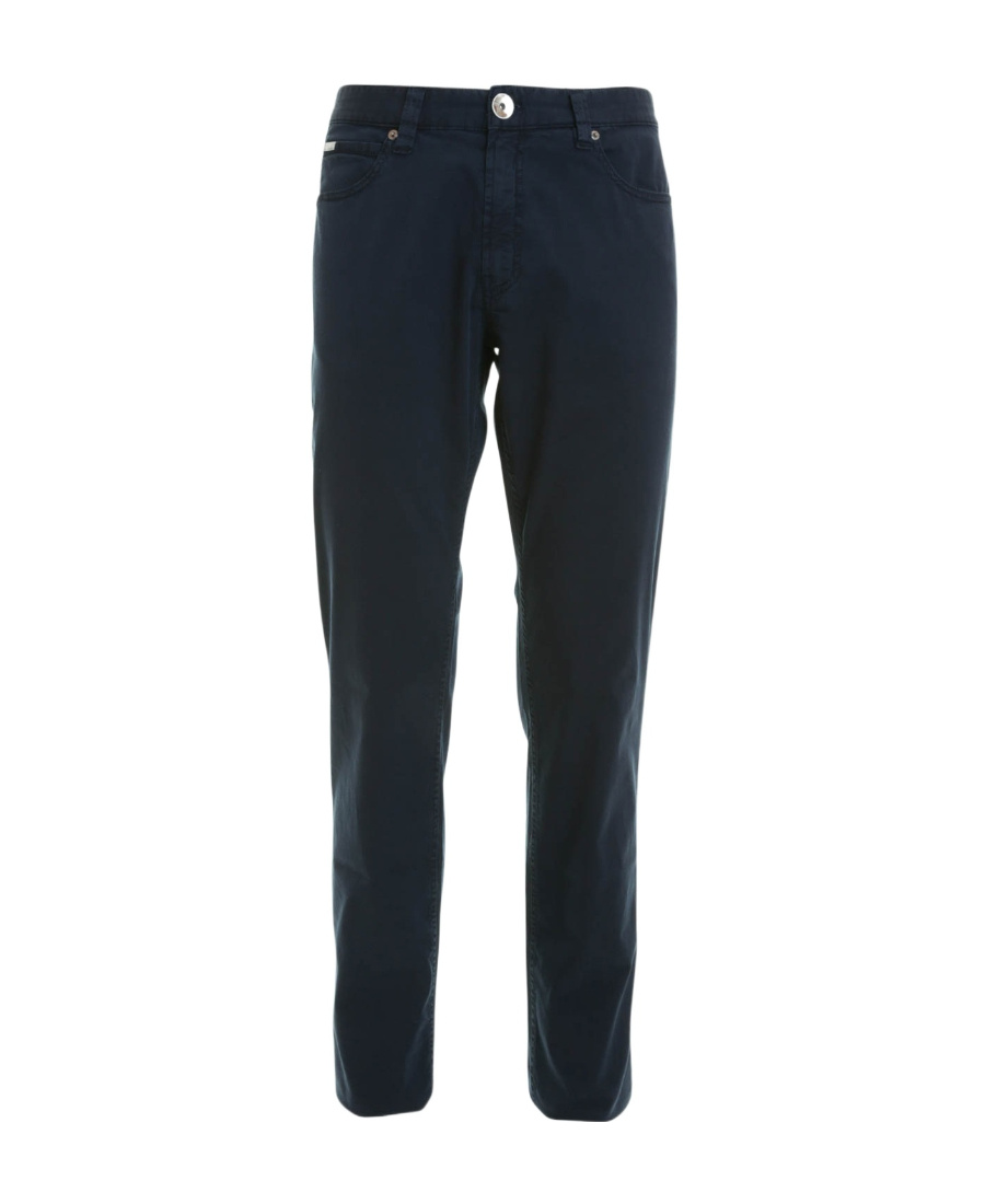 Shop Armani Collezioni Logo Jeans In Black
