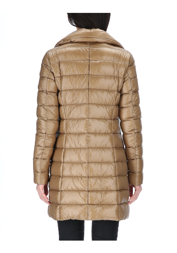 Herno Long Sleeve Down Jacket In Brown
