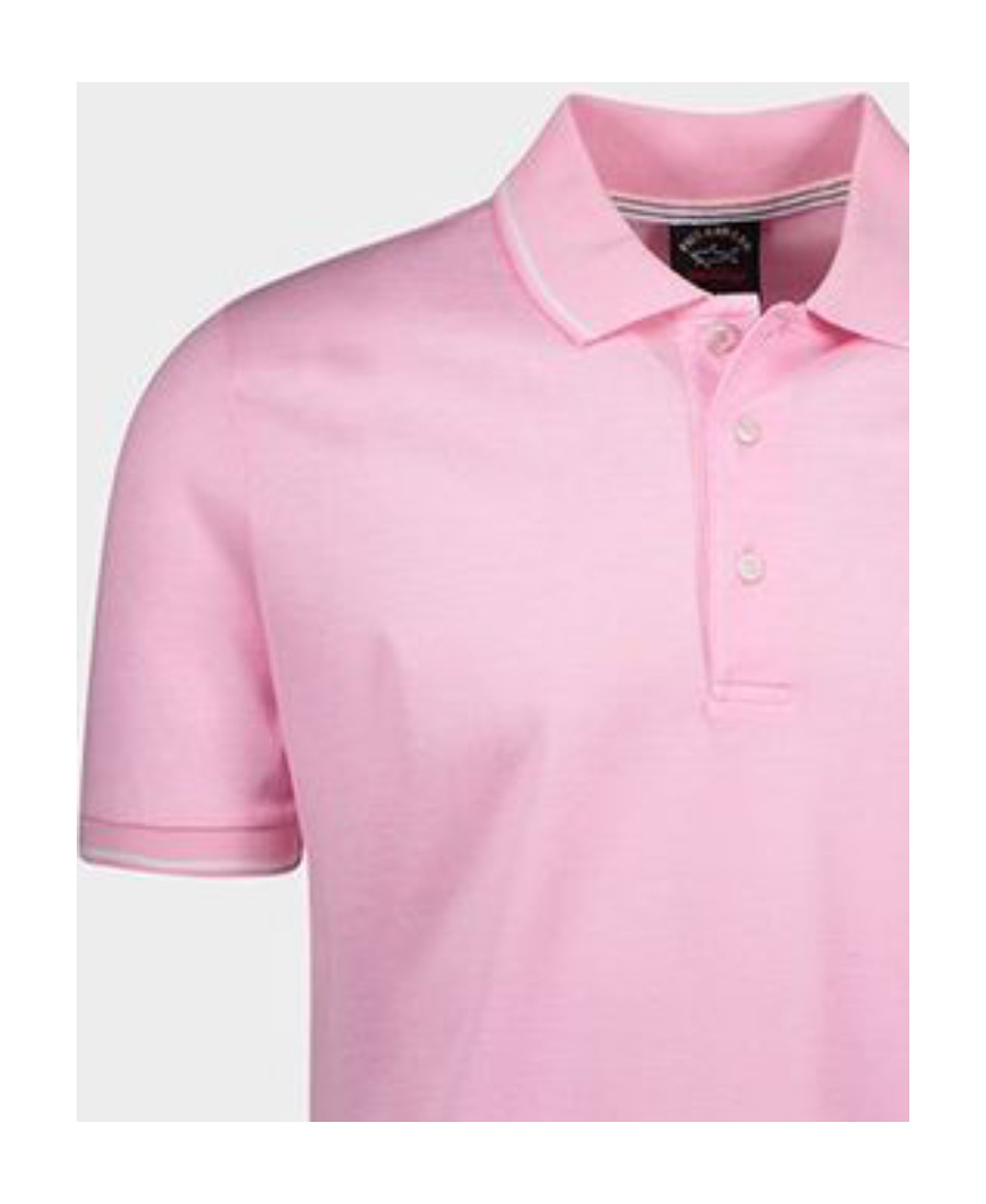 Paul & Shark Logo Embroidered Polo Shirt In Pink