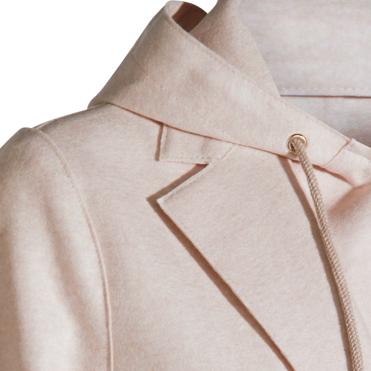 Eleventy Drawstring Hooded Casual Jacket In Neutral