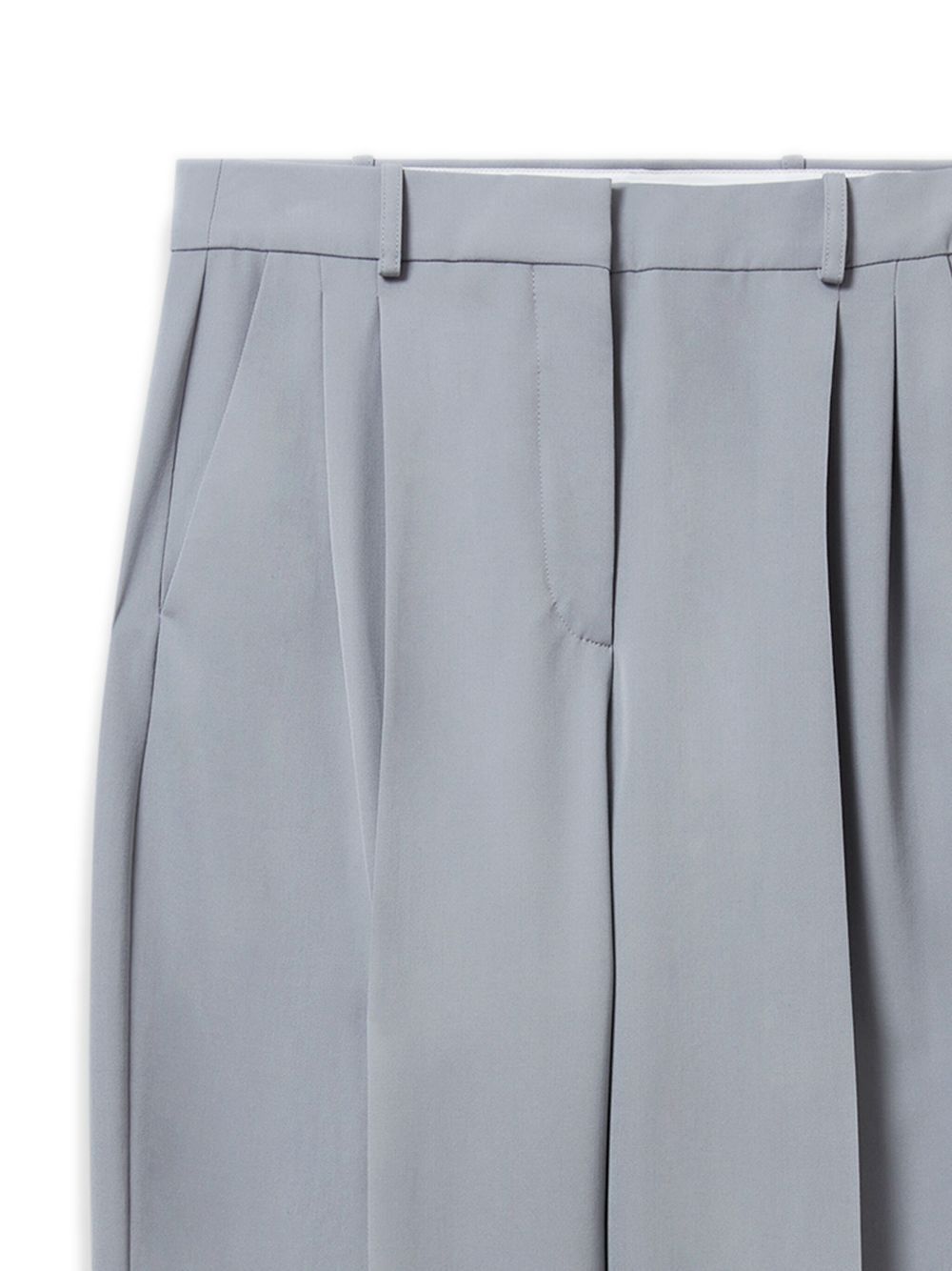 STELLA MCCARTNEY ICONIC CROPPED PLEATED TROUSERS