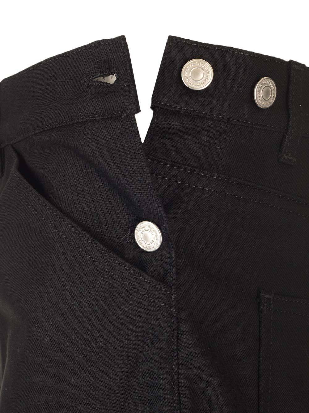 Courrèges Black Sailor Shorts In Black