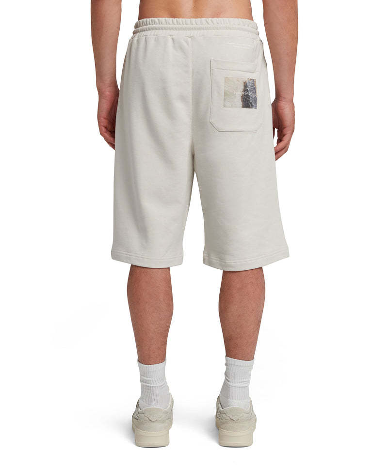 Msgm Drawstring Track Shorts In White