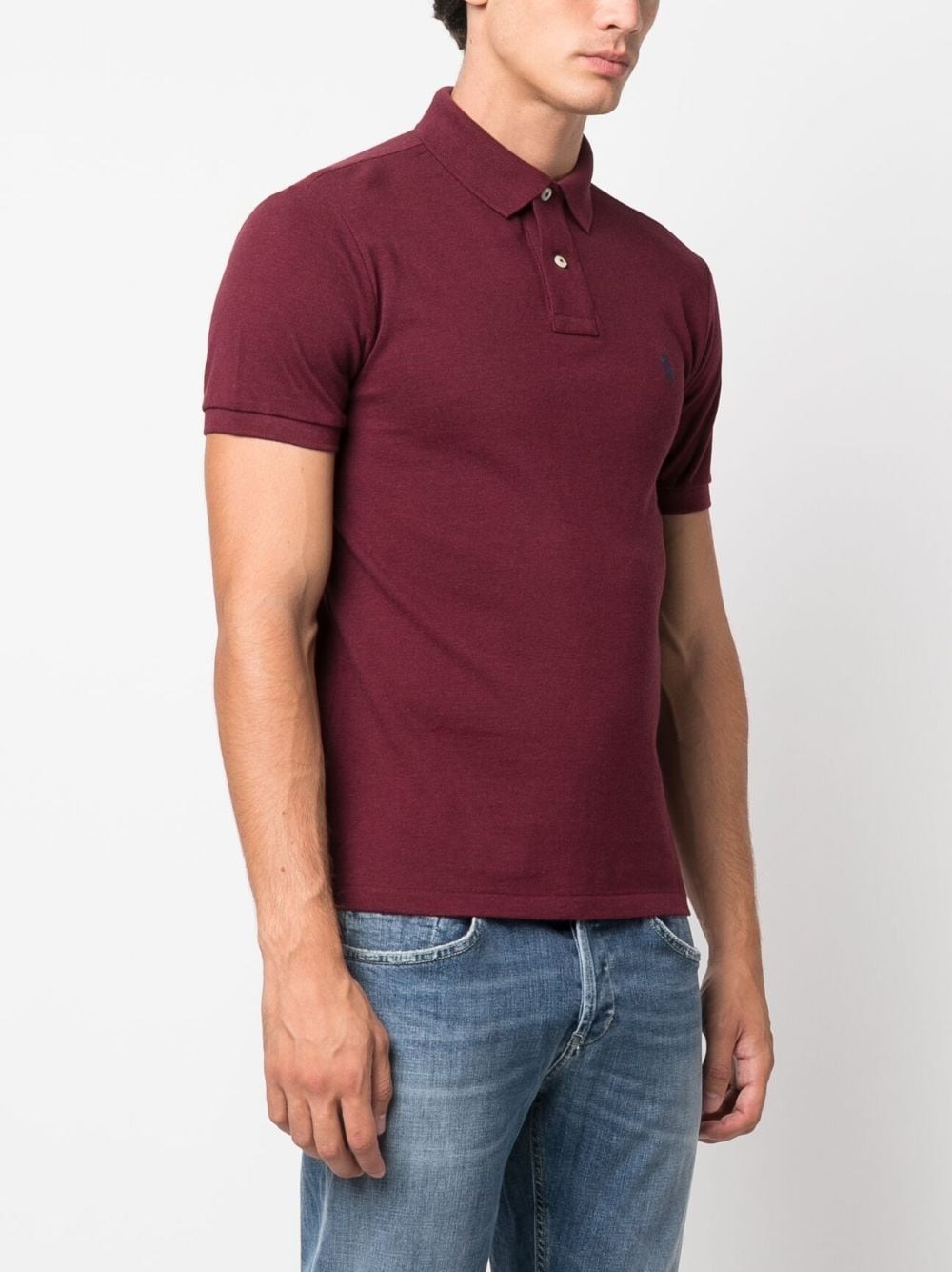 Ralph Lauren Logo-embroidered Cotton Polo Shirt In Red