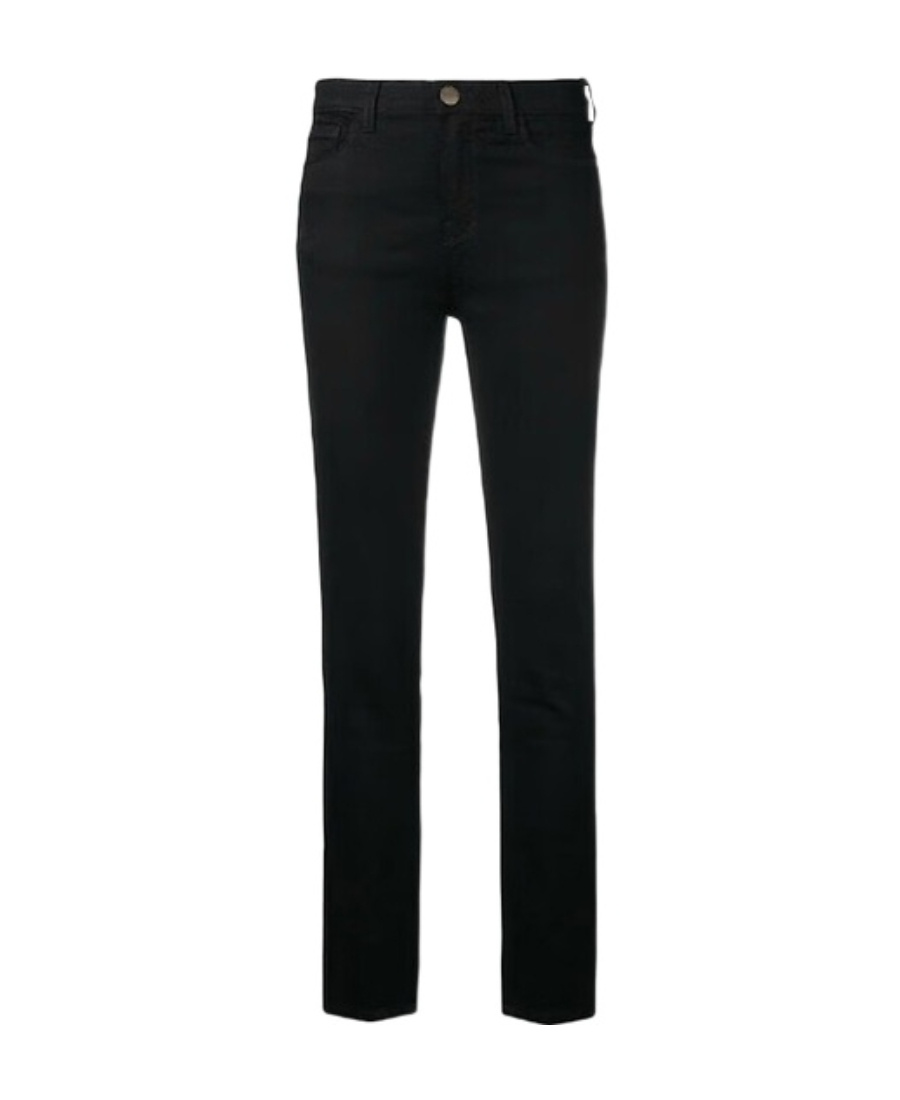 Emporio Armani Logo Denim Trousers In Black