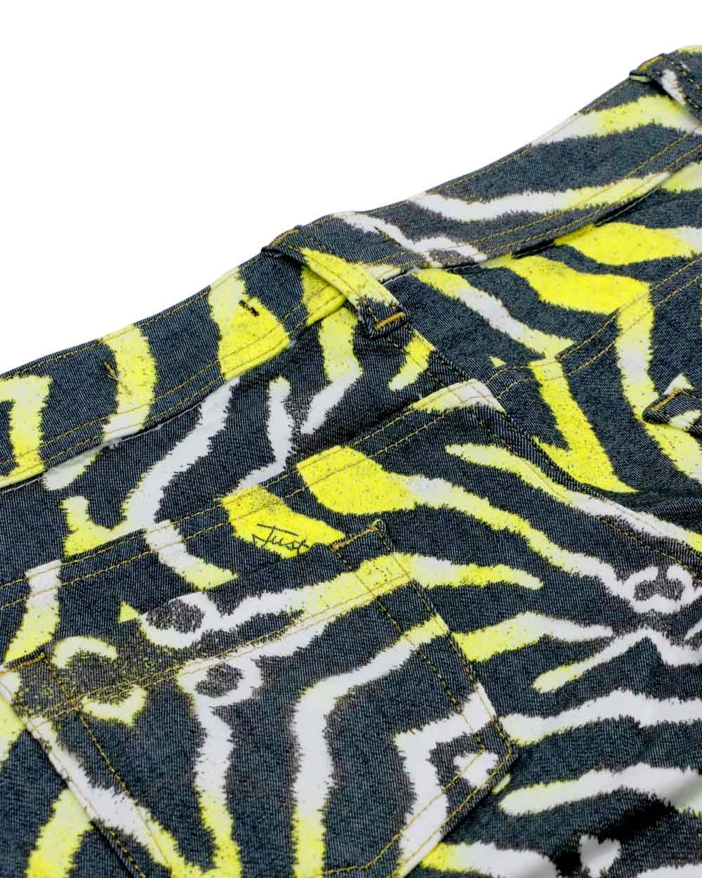 Shop Just Cavalli Printed Jeans In Green