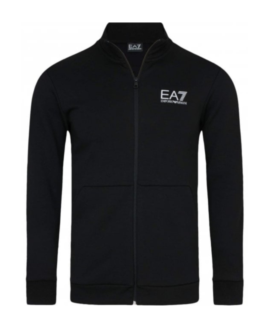 Ea7 Logo Casual Jacket In Black