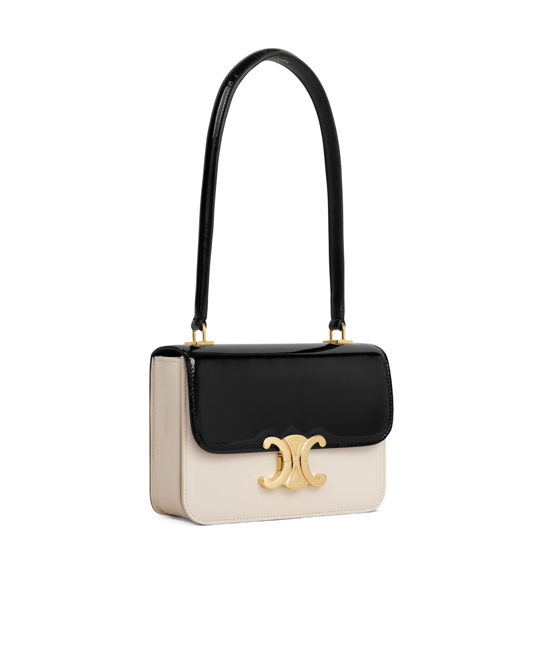 Celine Flip Shoulder Bag In Black