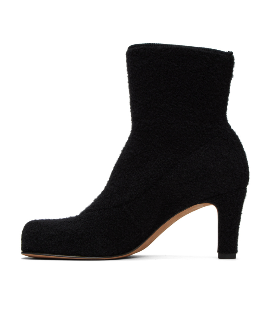 Bottega Veneta Square-toed Boots In Black