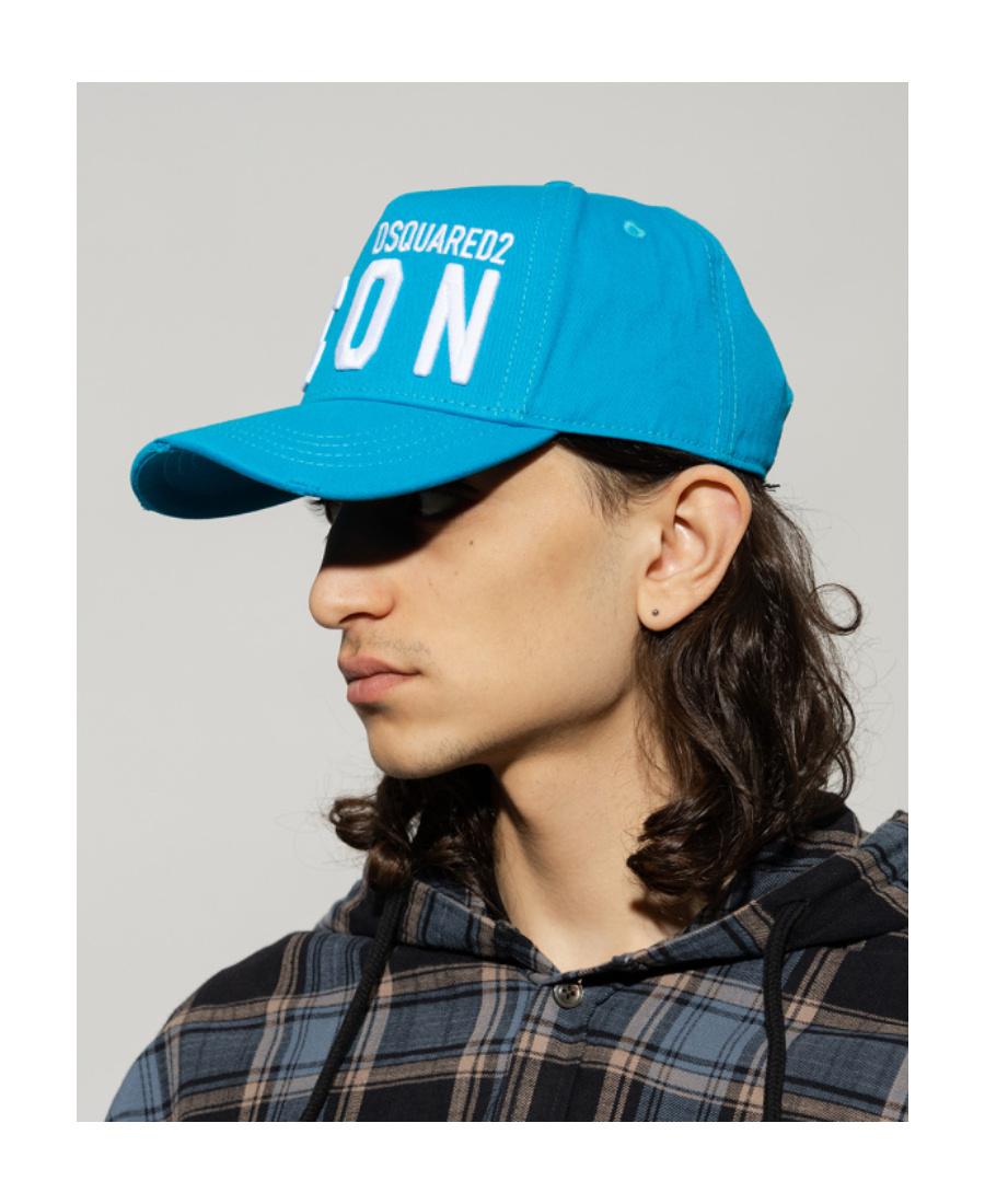Dsquared2 Icon Logo-detail Cap In Blue
