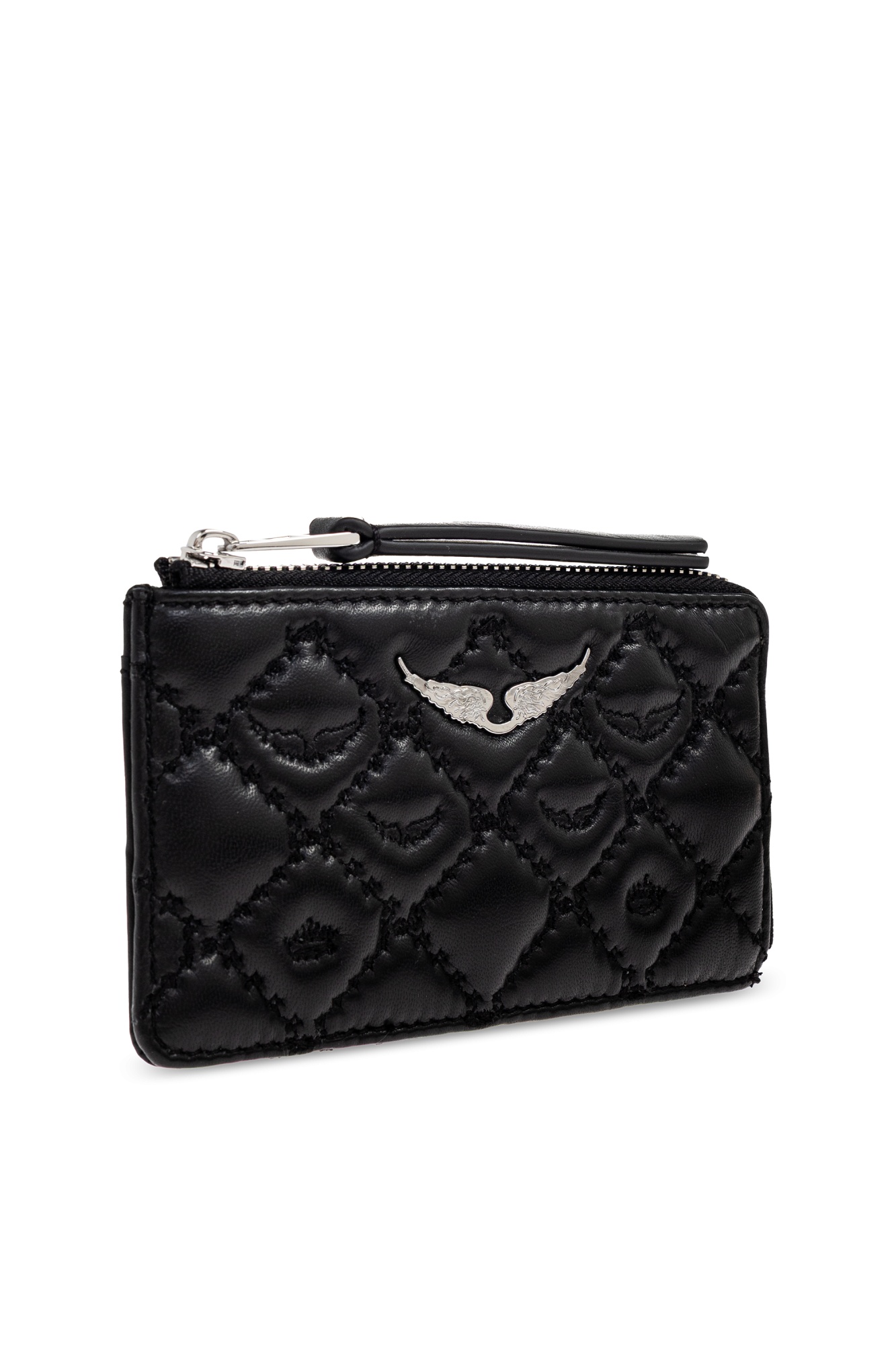 Zadig & Voltaire Quilted Wallet In Black