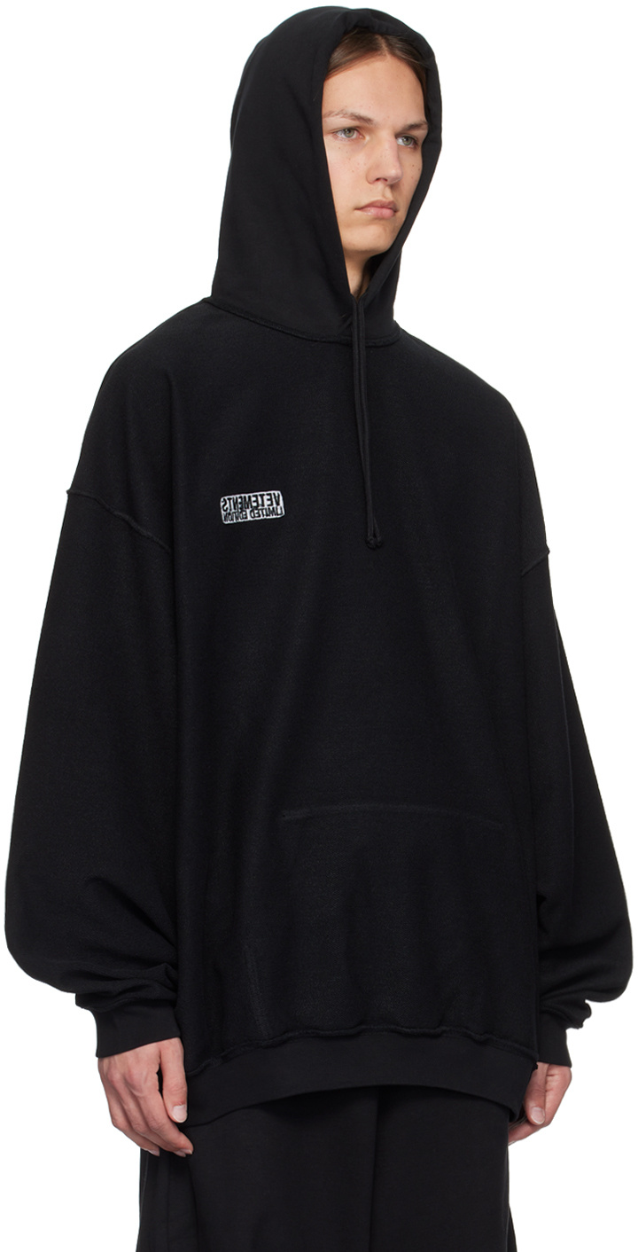 Vetements Long-sleeved Sweater In Black