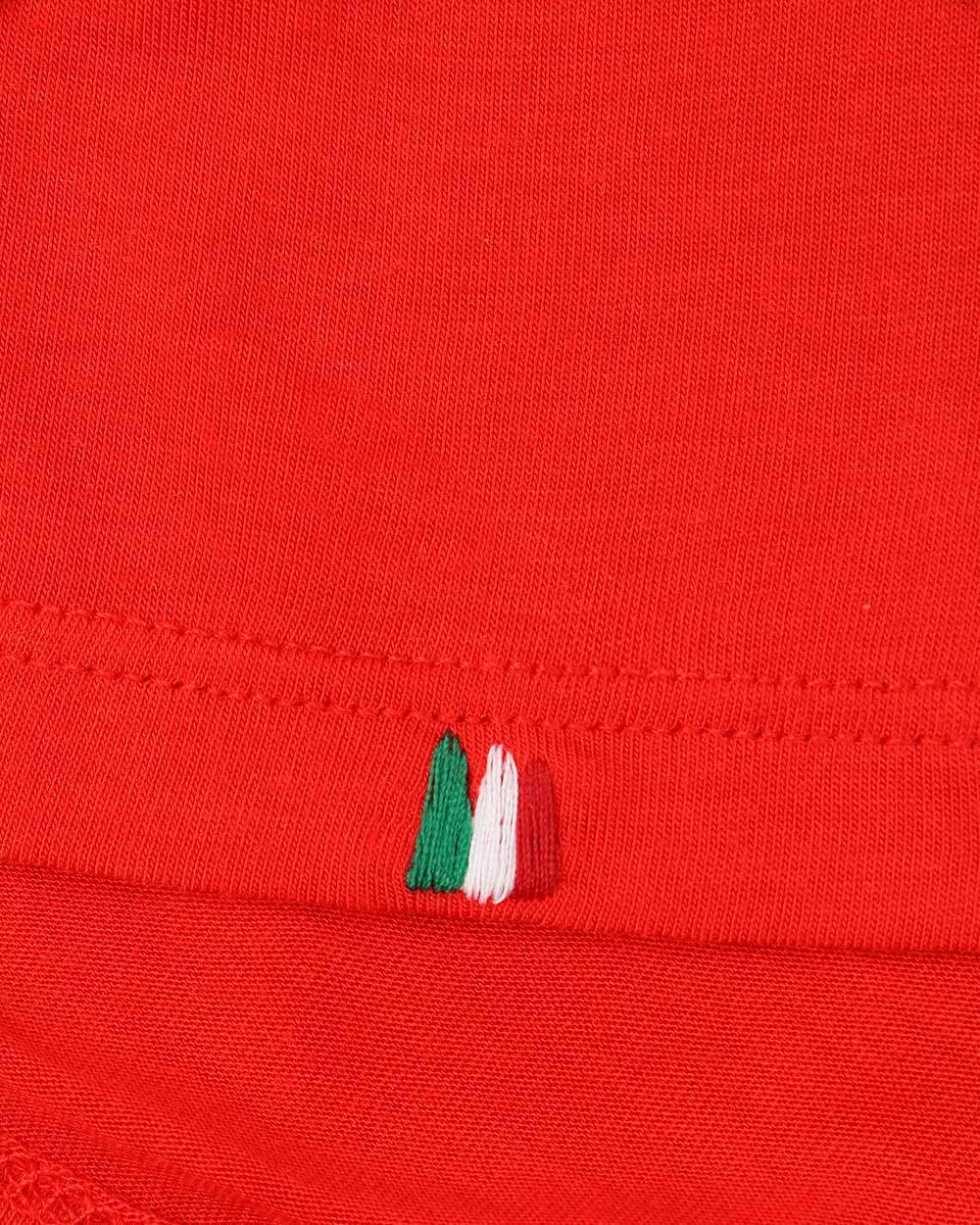 Armani Jeans Round-necked Logo T-shirt In Red