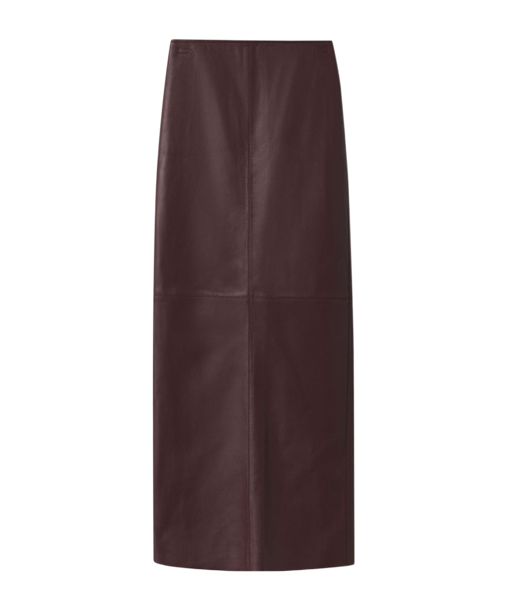A.l.c Zippered Skirt In Brown