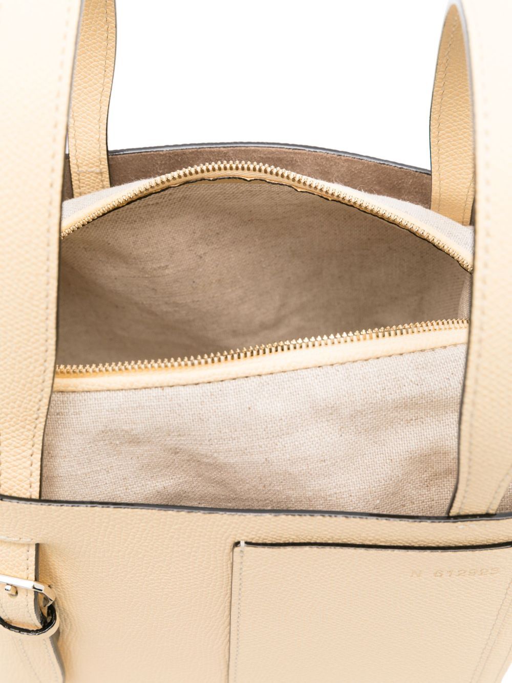 Valextra Micro Bucket Tote Bag With Adjustable Handles In Nude
