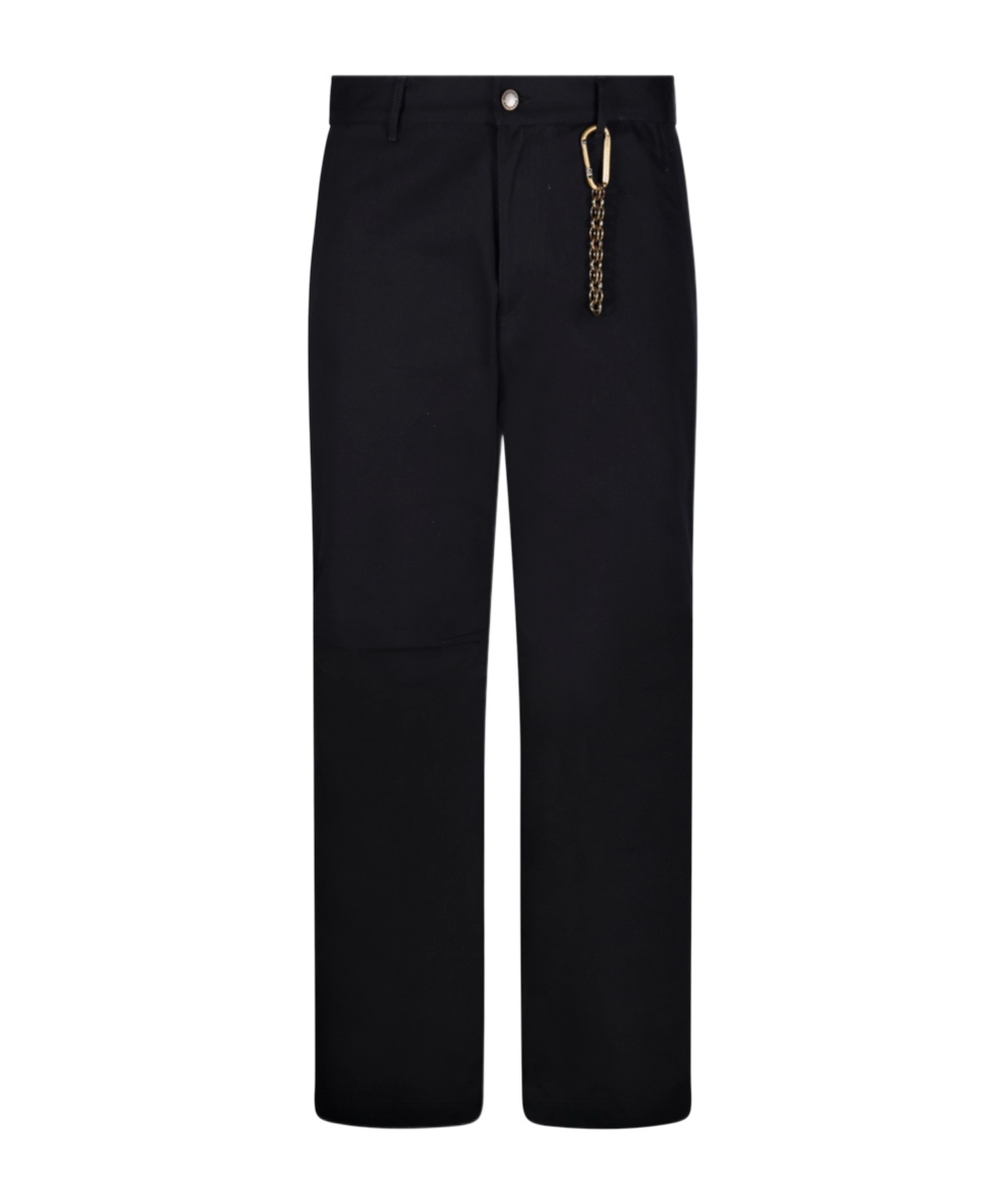Darkpark Belt-loop Casual Pants In Black