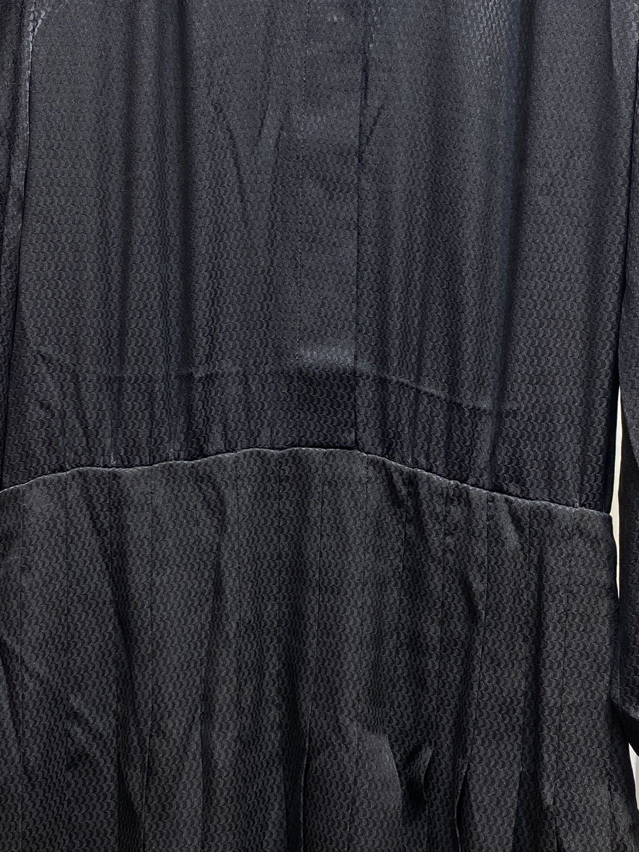 Saint Laurent Pleated Long-sleeved Dress In Black