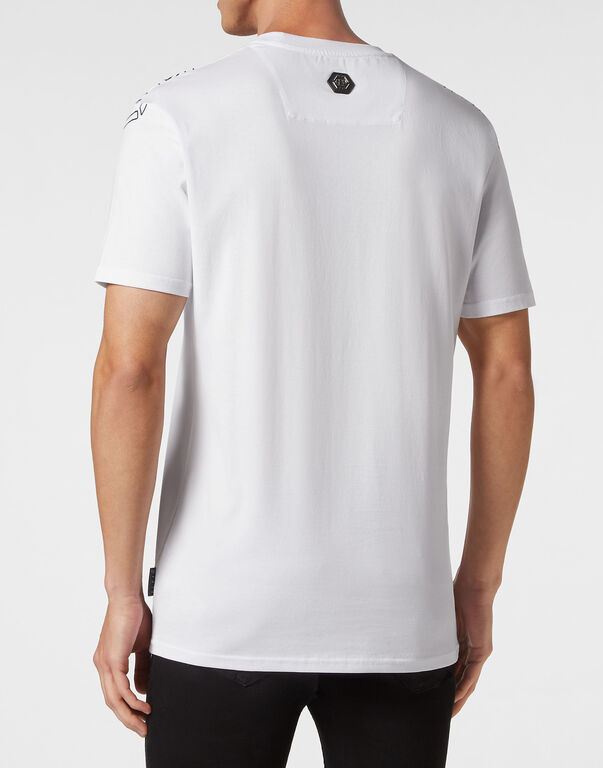 Philipp Plein Ss Hexagon Round-neck T-shirt In White