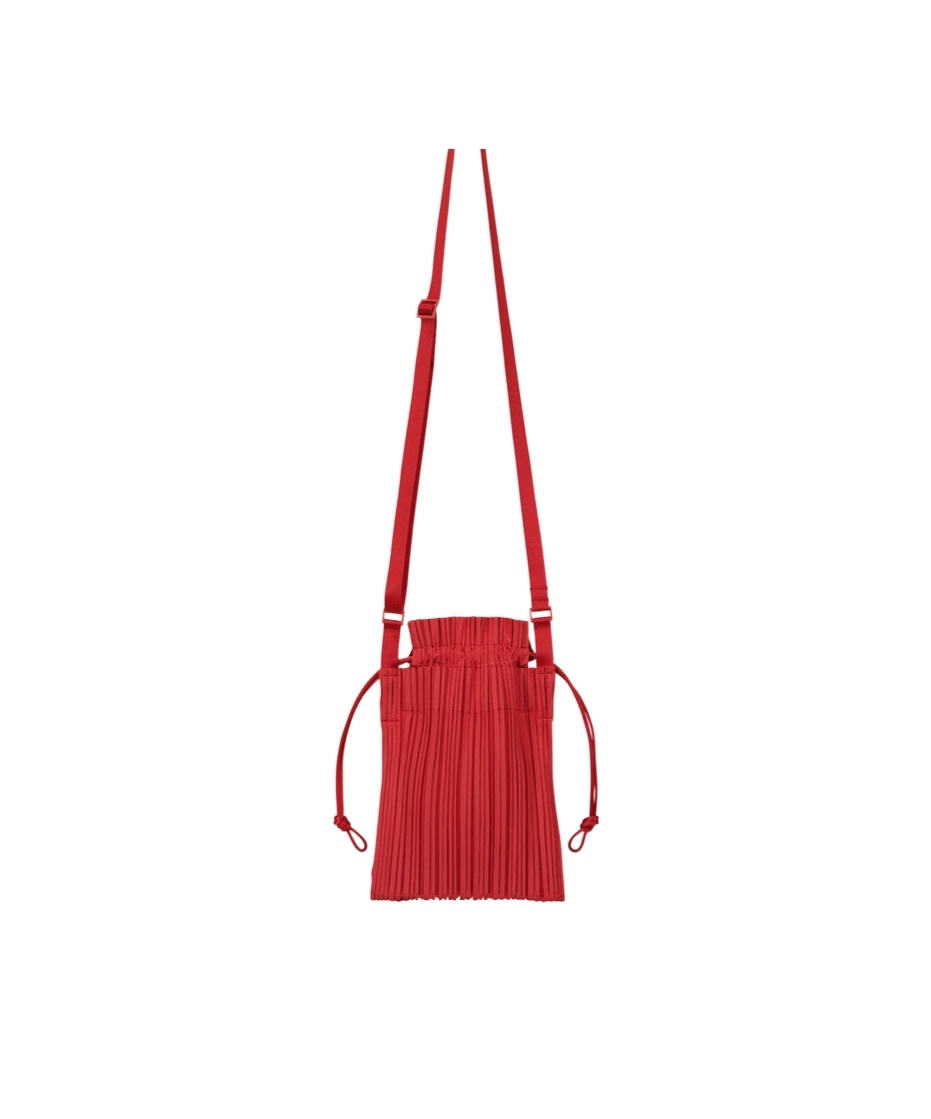 ISSEY MIYAKE SQUARE PLEATS CROSS BODY BAG