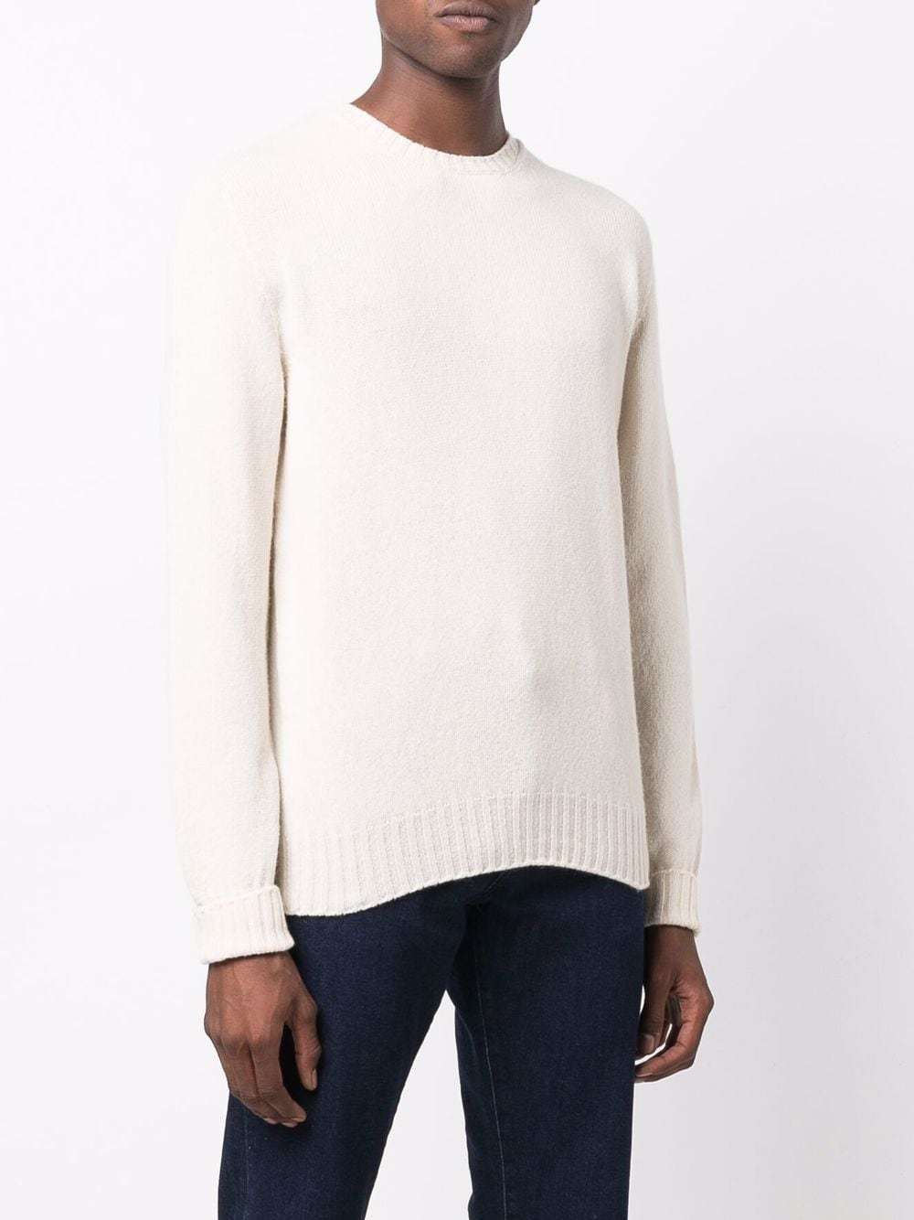 Drumohr Long-sleeve Knitted Jumper In White