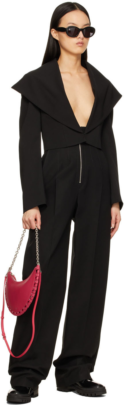 Alaïa Zipper Opening And Closing Shoulder Bag In Red