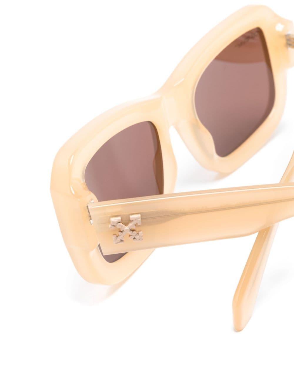 Off-white Verona Square-frame Sunglasses In Nude